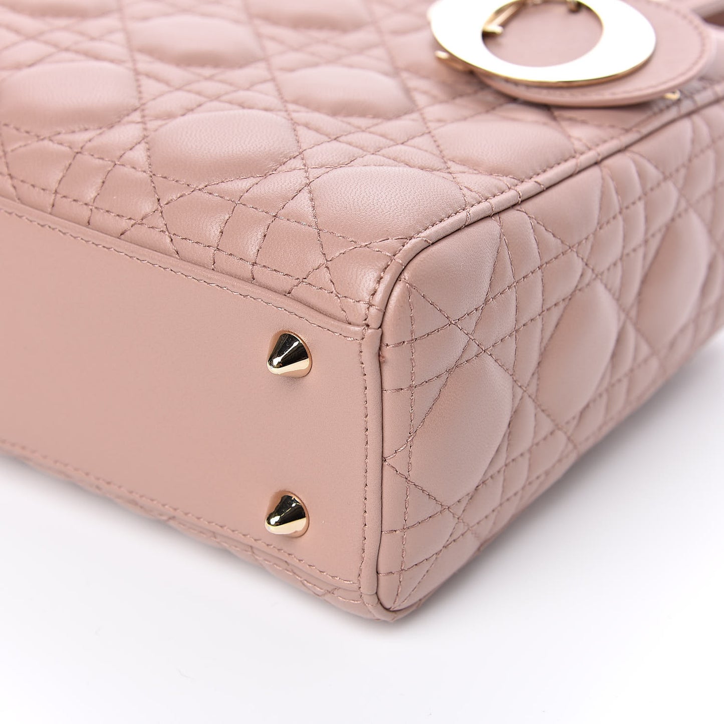 Metallic Grained Calfskin Cannage Small MyABCDior Fard
