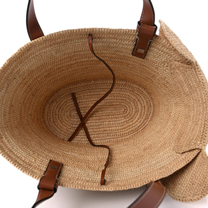 Loewe Raffia Small Elephant Basket Tote Bag Natural Tan 8 of 12