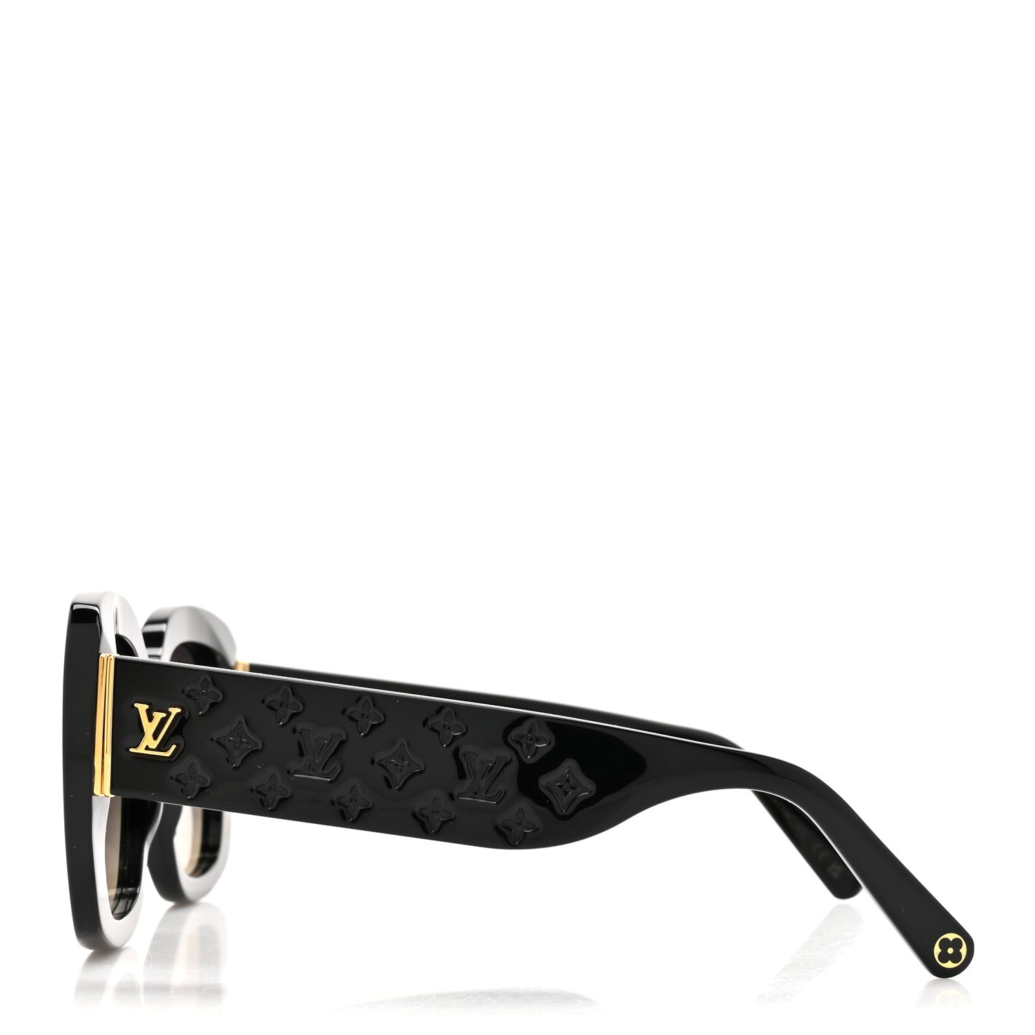 Louis Vuitton Acetate LV Empreinte Square Sunglasses Z1611W Black 3 of 7
