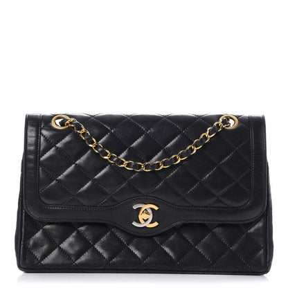 Chanel Lambskin Quilted Medium Double Flap Black 1 of 21