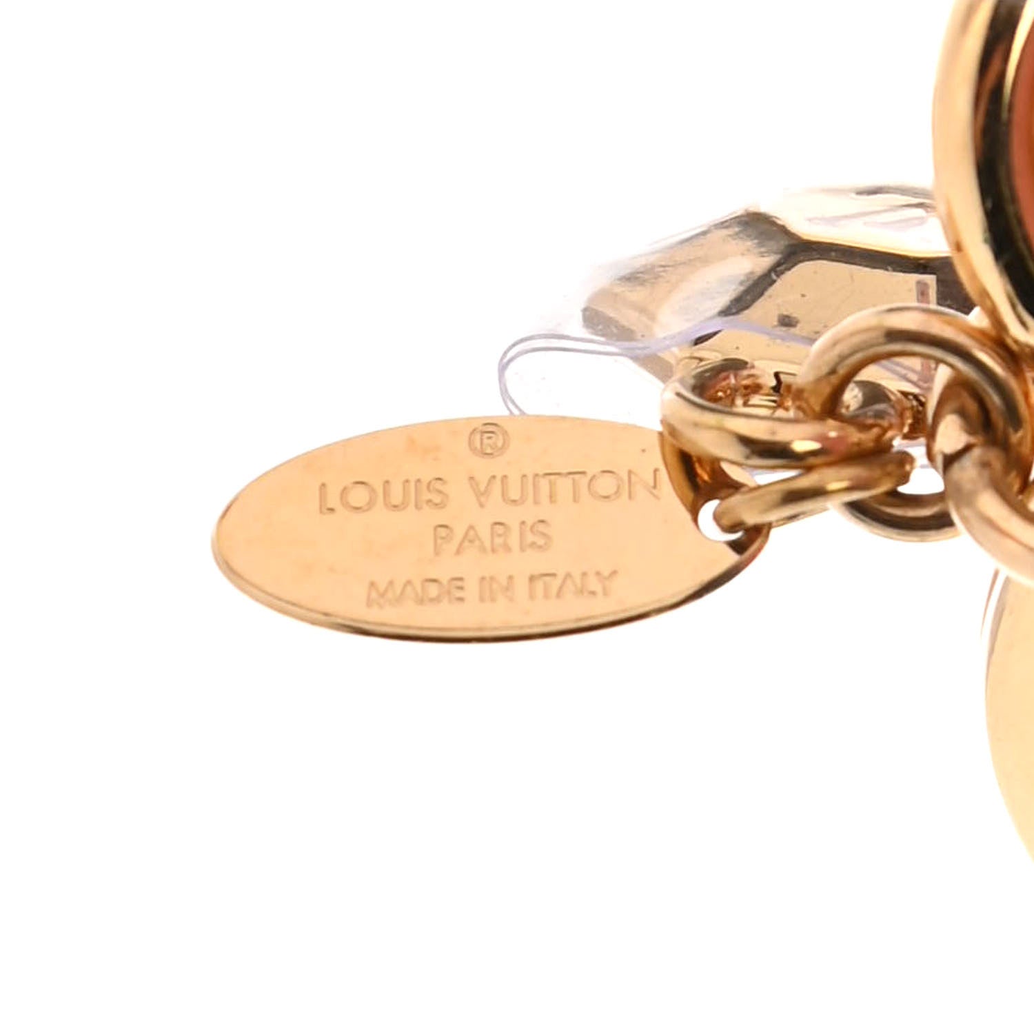 Louis Vuitton LV Facettes Bag Charm Key Holder Gold 3 of 4