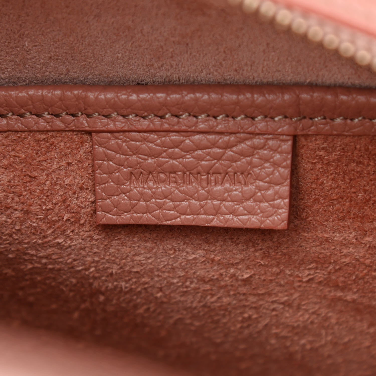 Celine Drummed Calfskin Nano Luggage Antique Rose 6 of 11