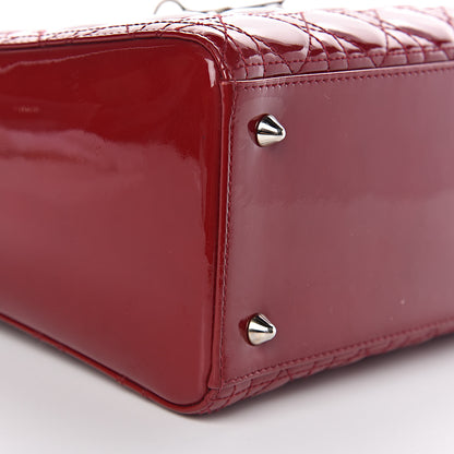Christian Dior Patent Cannage Medium Lady Dior Red 8 of 10