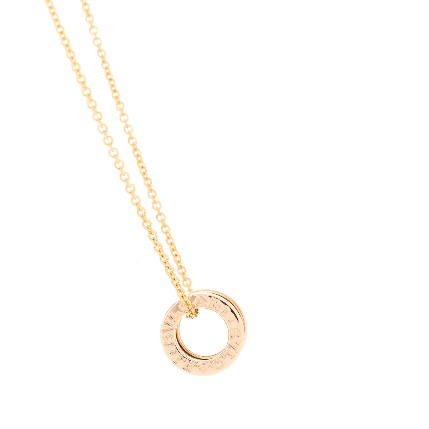 Bulgari 18K Rose Gold B.Zero1 Pendant Necklace 3 of 7