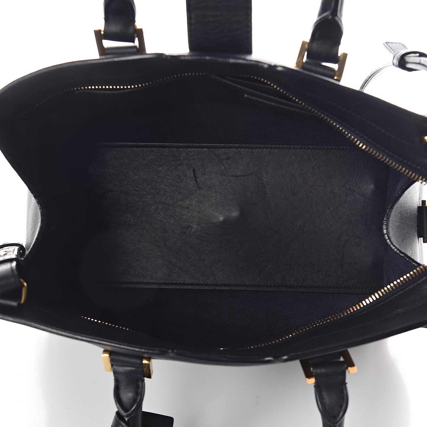 Calfskin Small Classic Y Cabas Navy Blue