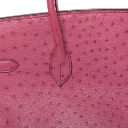 Hermes Ostrich Birkin 35 Fuchsia 30 of 36