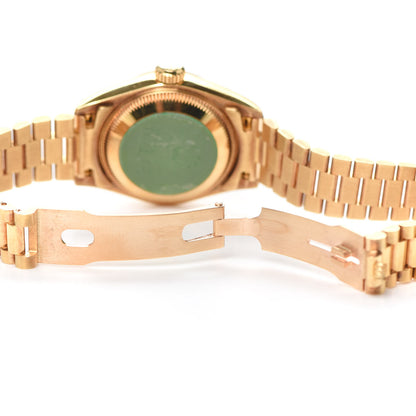 Rolex 18K Yellow Gold 26mm Oyster Perpetual Datejust President Watch Champagne 69178 5 of 6