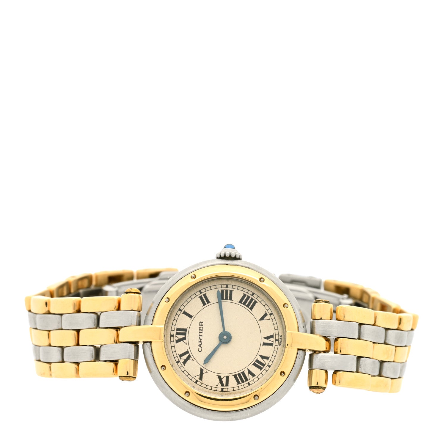 Cartier Stainless Steel 18K Yellow Gold 24mm Panthere Vendome Quartz Watch 2 of 4