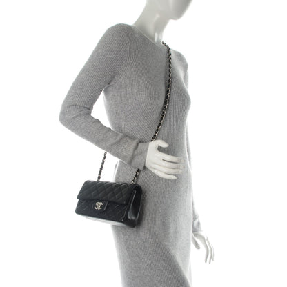 Chanel Lambskin Quilted Mini Rectangular Flap Black 2 of 8