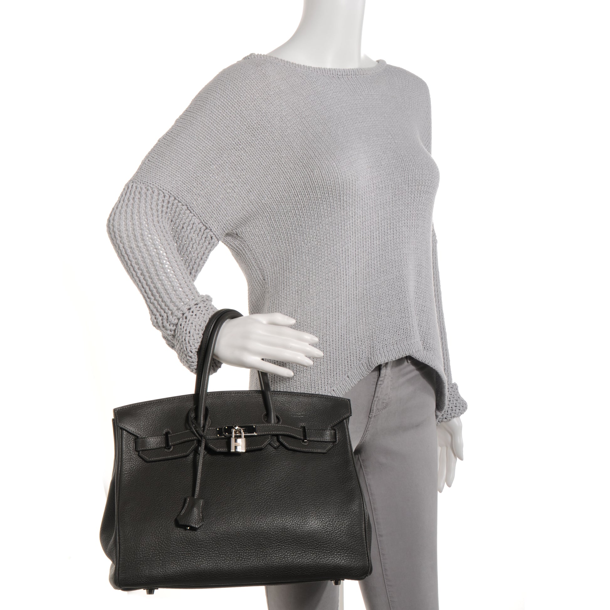 Hermes Taurillon Clemence Birkin 35 Graphite 2 of 10