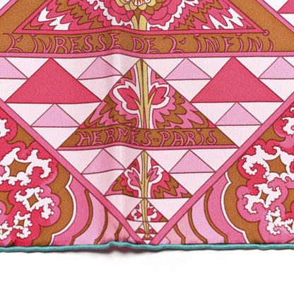 Hermes Silk L’ivresse de L’infini Scarf 90 Malabar Turquoise Miel 2 of 5