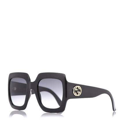 Gucci Acetate Square Frame Sunglasses GG0053S Black 1 of 7