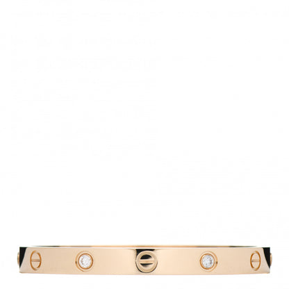 Cartier 18K Yellow Gold 4 Diamond LOVE Bracelet 16 3 of 5