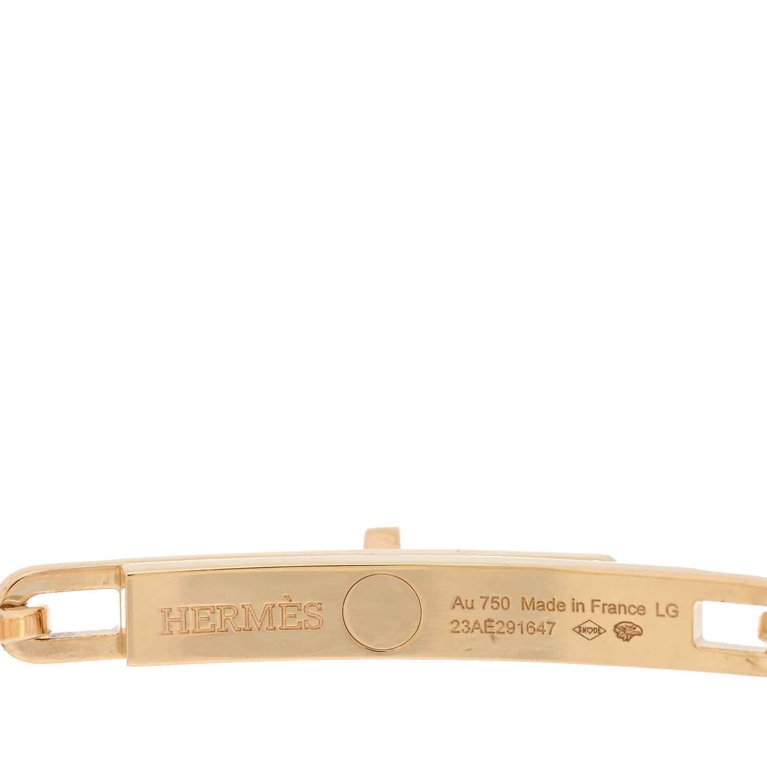 Hermes 18K Yellow Gold Kelly Chaine Bracelet LG 3 of 4