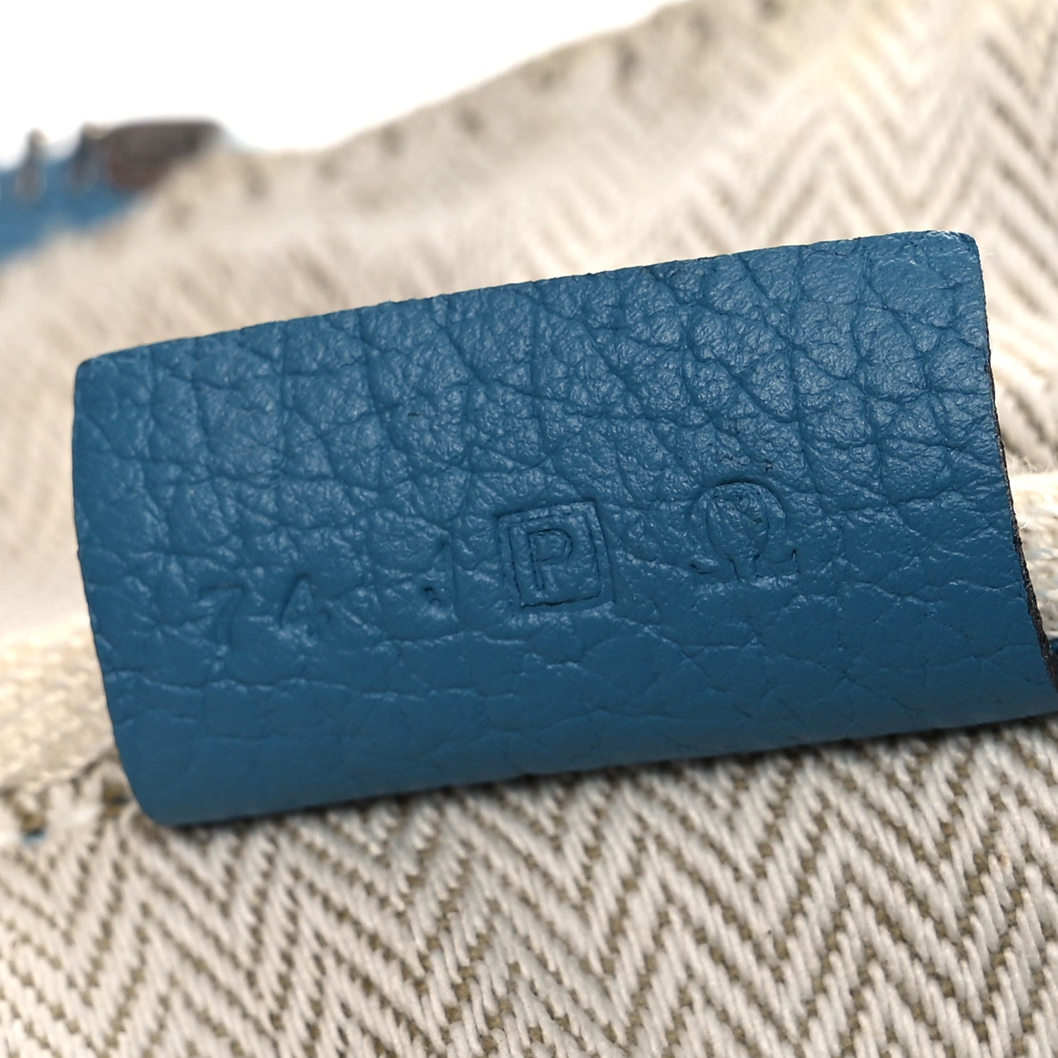 Hermes Taurillon Clemence Victoria II 35 Blue Jean 7 of 15