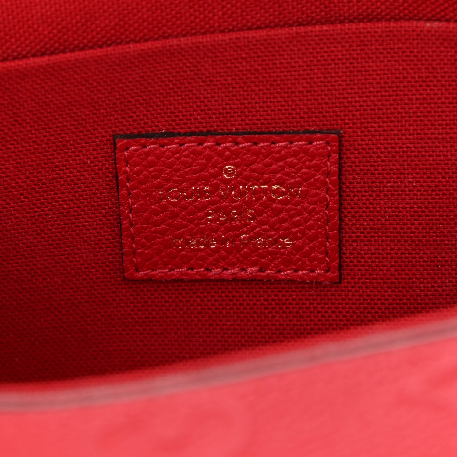 Louis Vuitton Empreinte Pochette Felicie Chain Wallet Scarlet 6 of 8