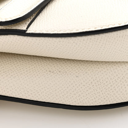 Christian Dior Grained Calfskin Mini Saddle Bag White 11 of 11