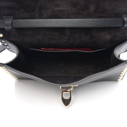 Valentino Garavani Pebbled Calfskin Medium Rockstud Flip Lock Crossbody Bag Black 4 of 8