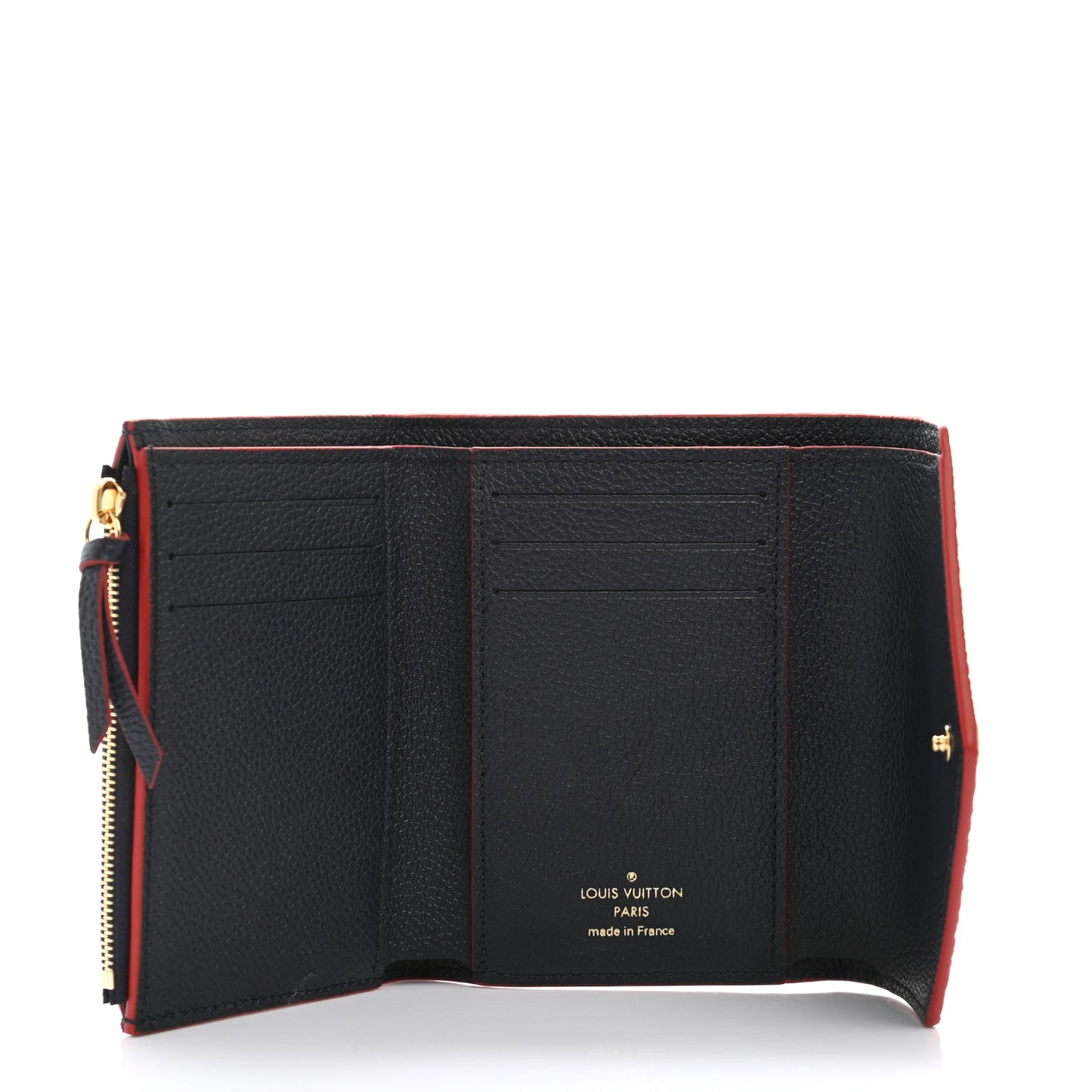 Empreinte Victorine Wallet Marine Rouge
