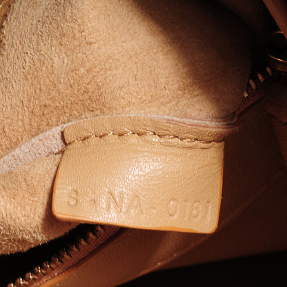Celine Lambskin Vertical Bi-Cabas Apricot Black 9 of 10