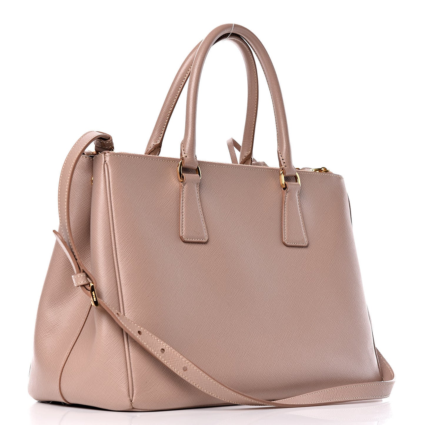 Saffiano Medium Galleria Double Zip Tote Cammeo