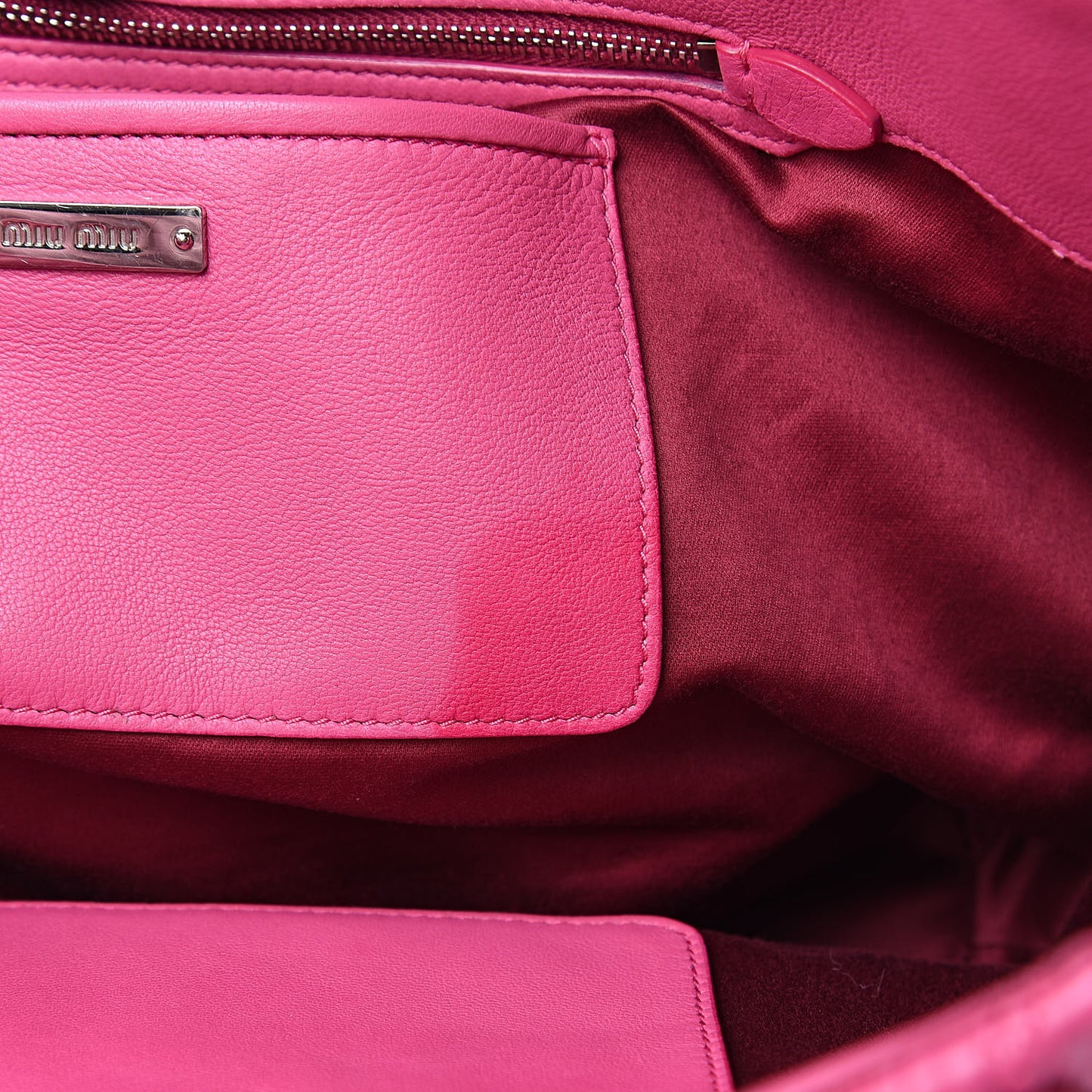 Nappa Matelasse Swarovski Crystal Tote Fuxia