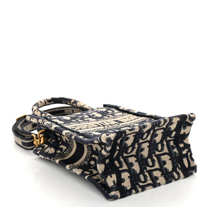 Christian Dior Oblique Mini Book Tote Phone Bag Blue 4 of 12