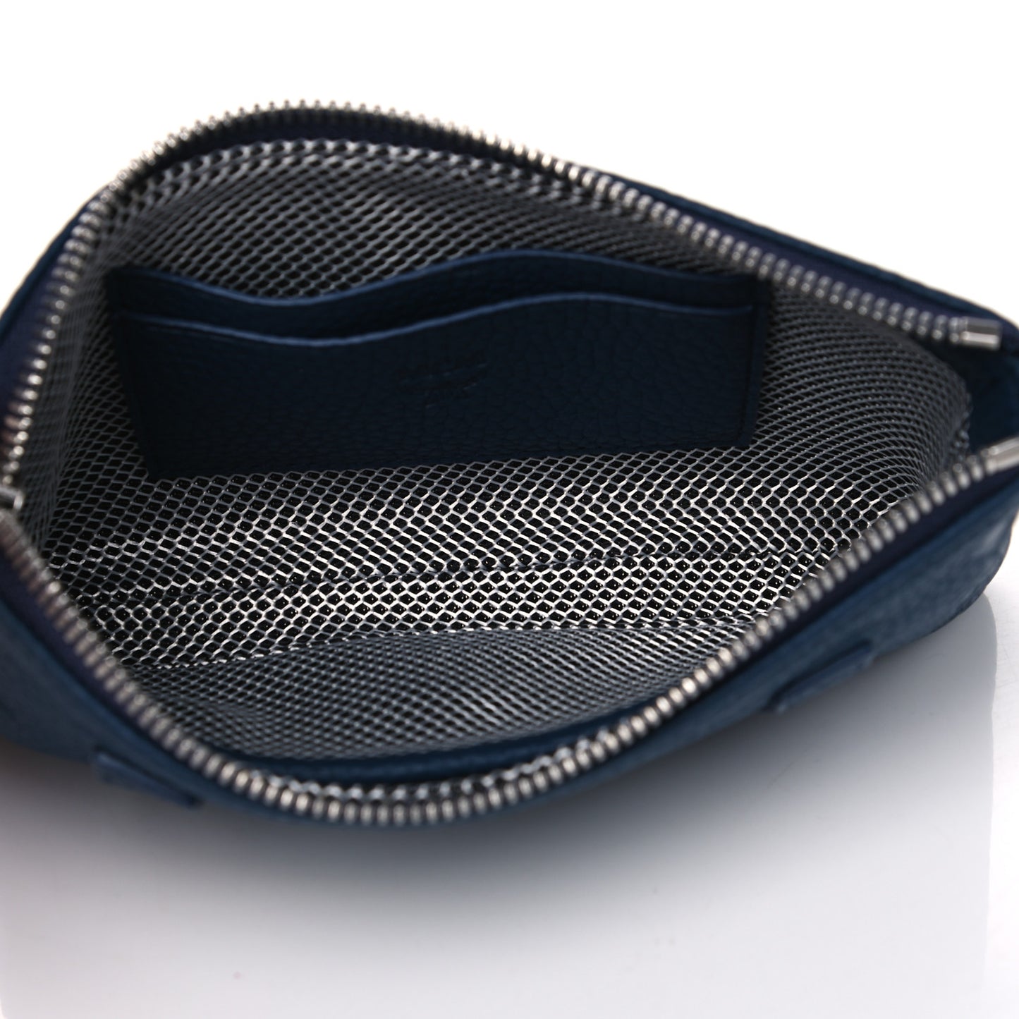 Calfskin Ottomar Monogram Wristlet Pouch Blue