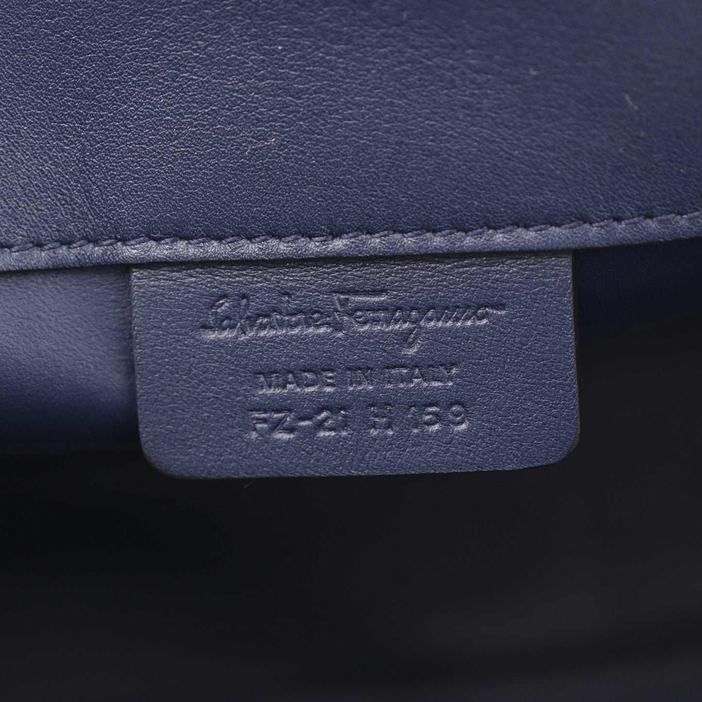 Calfskin Studio Bag Navy