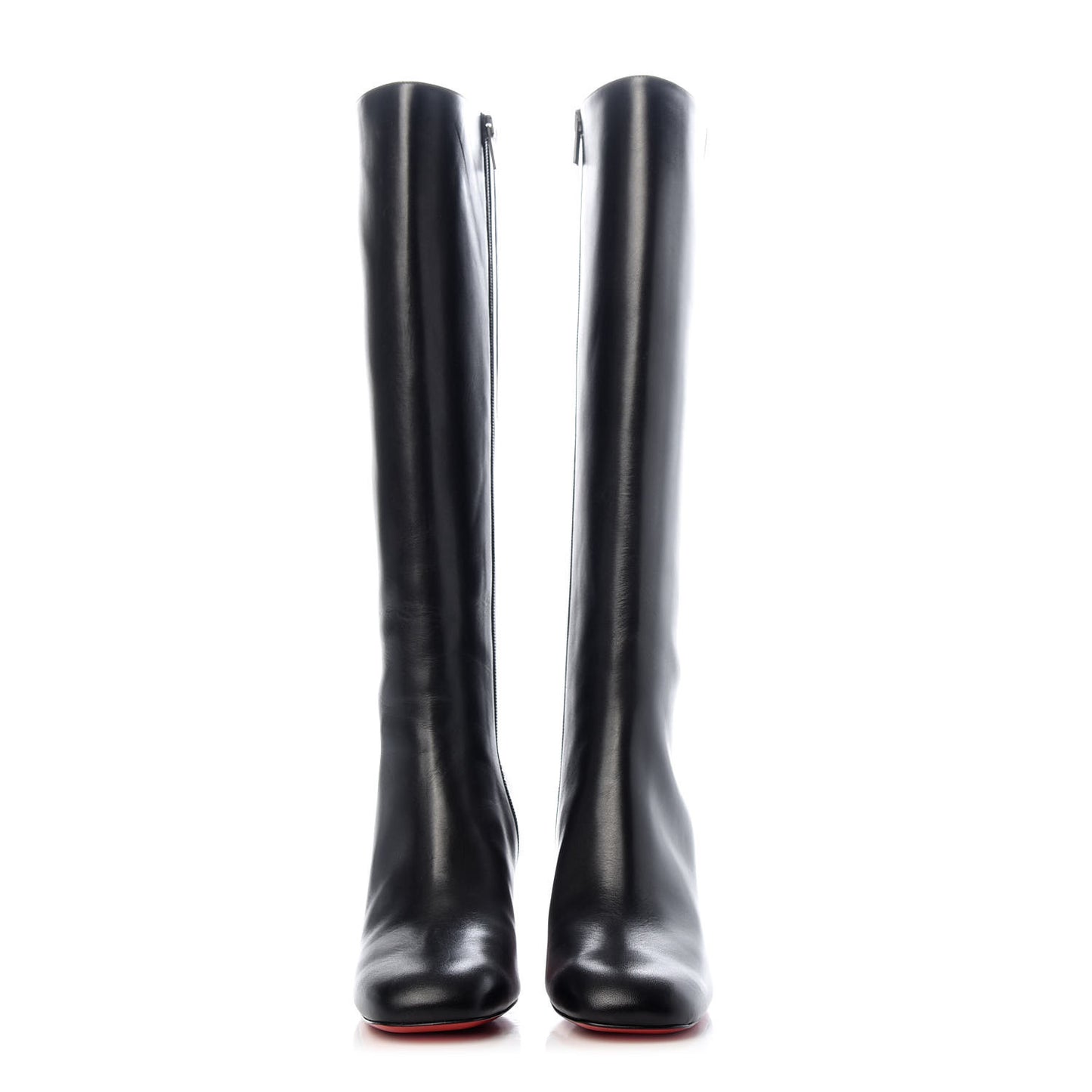Calfskin Cadrilla Botta 70 Tall Boots 37 Black
