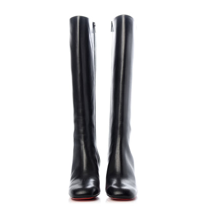 Christian Louboutin Calfskin Cadrilla Botta 70 Tall Boots 37 Black 2 of 9