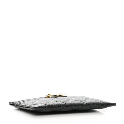 Chanel Caviar Quilted Boy Card Holder Black 4 of 9