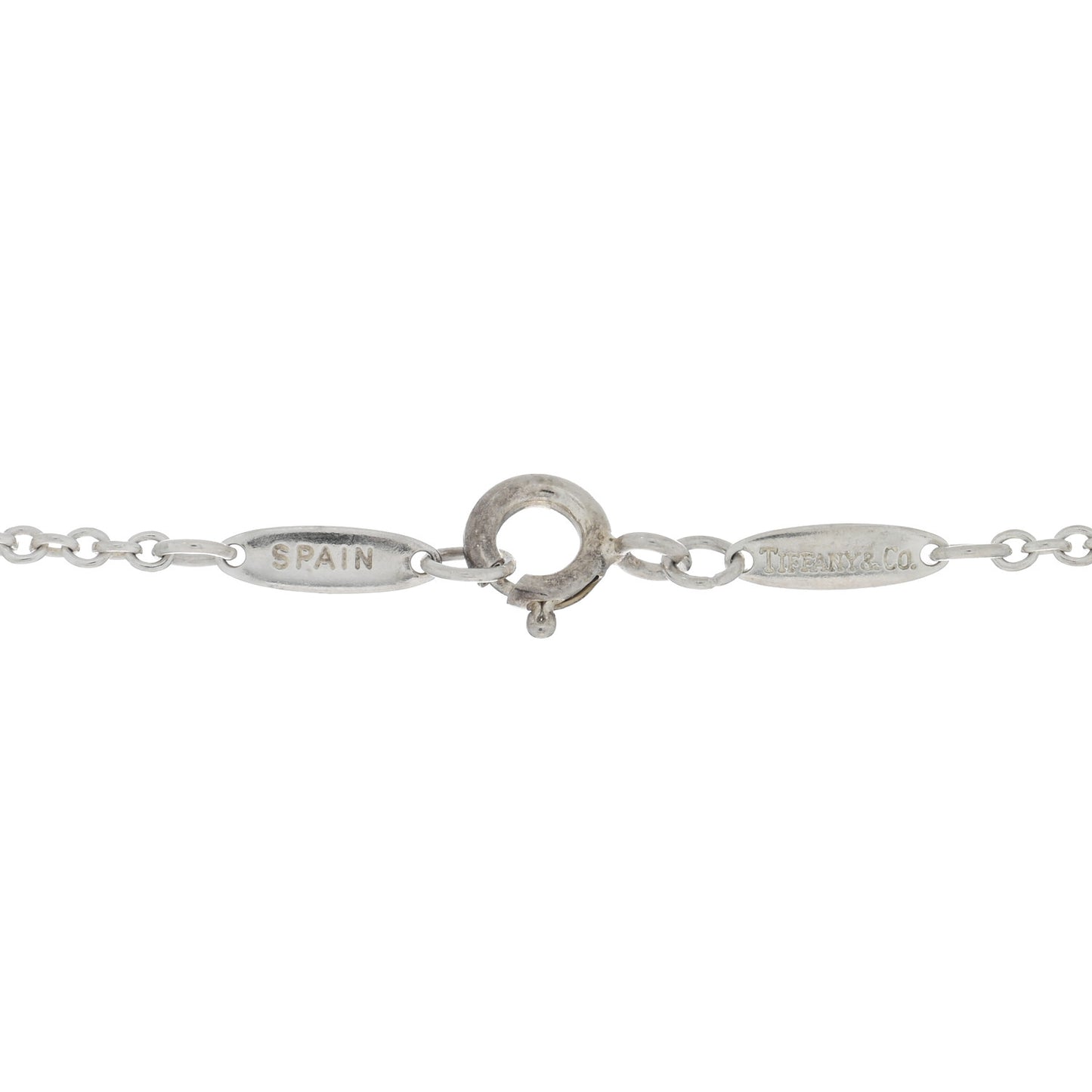 Sterling Silver 22mm Elsa Peretti Open Heart Pendant Necklace