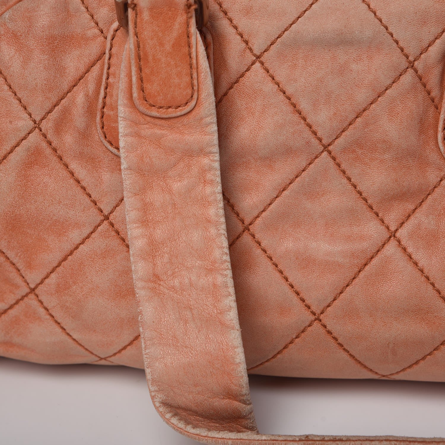 Chanel Lambskin Cloudy Bundle Bowler Orange 14 of 24