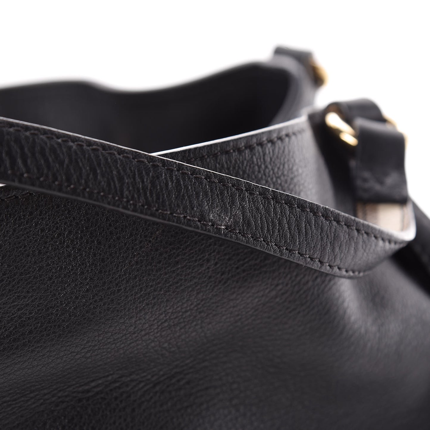 Calfskin Haymarket Check Small Canterbury Tote Black