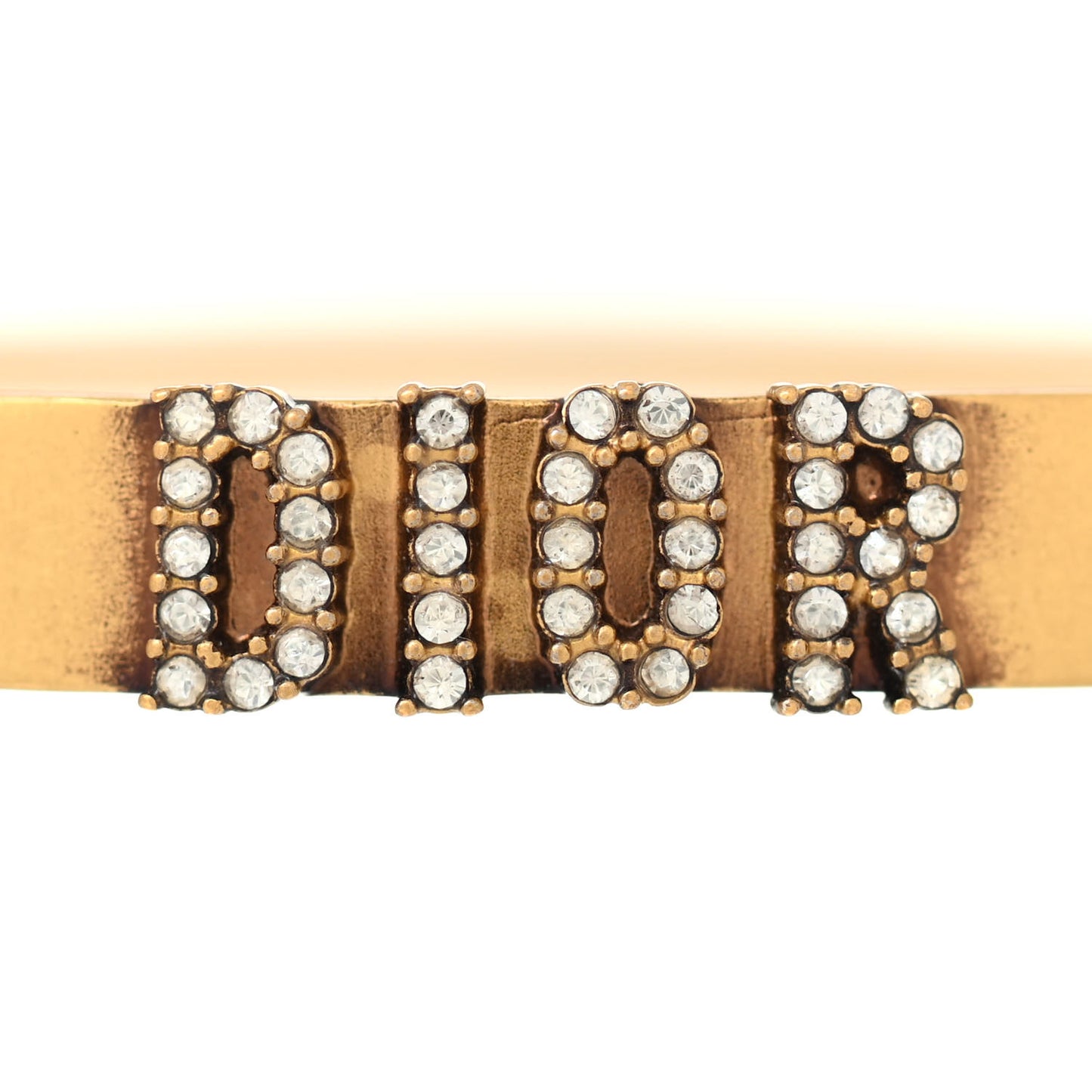 Metal Crystal Dio(r)evolution Bracelet Set Gold