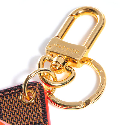 Louis Vuitton Damier Ebene Illustre Carousel Bag Charm Key Ring Red 5 of 6