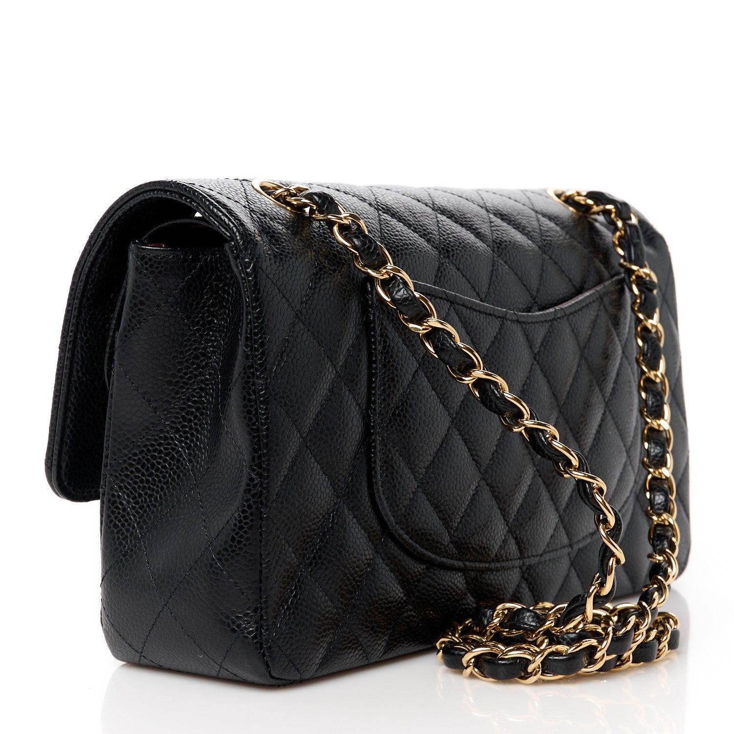 Chanel Caviar Quilted Medium Double Flap Black 3 of 11