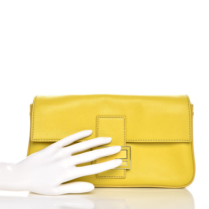 Fendi Vitello Enamel Interchangeable Strap Baguette Cedro 3 of 9