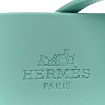 Hermes Rubber Womens Egerie Sandals 36 Vert Embrun 10 of 11