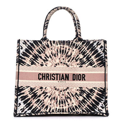 Christian Dior Canvas Embroidered Tie Dye Large Book Tote Multicolor 1 of 16