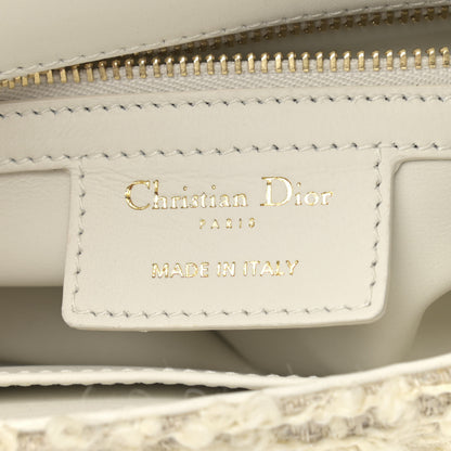 Christian Dior Tweed Cannage Small Caro Bag White 6 of 12