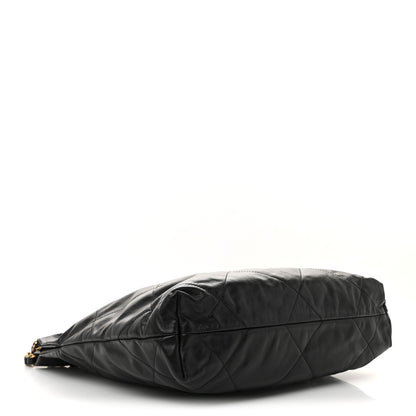 Chanel Shiny Calfskin Quilted Small Chanel 22 Black 5 of 11