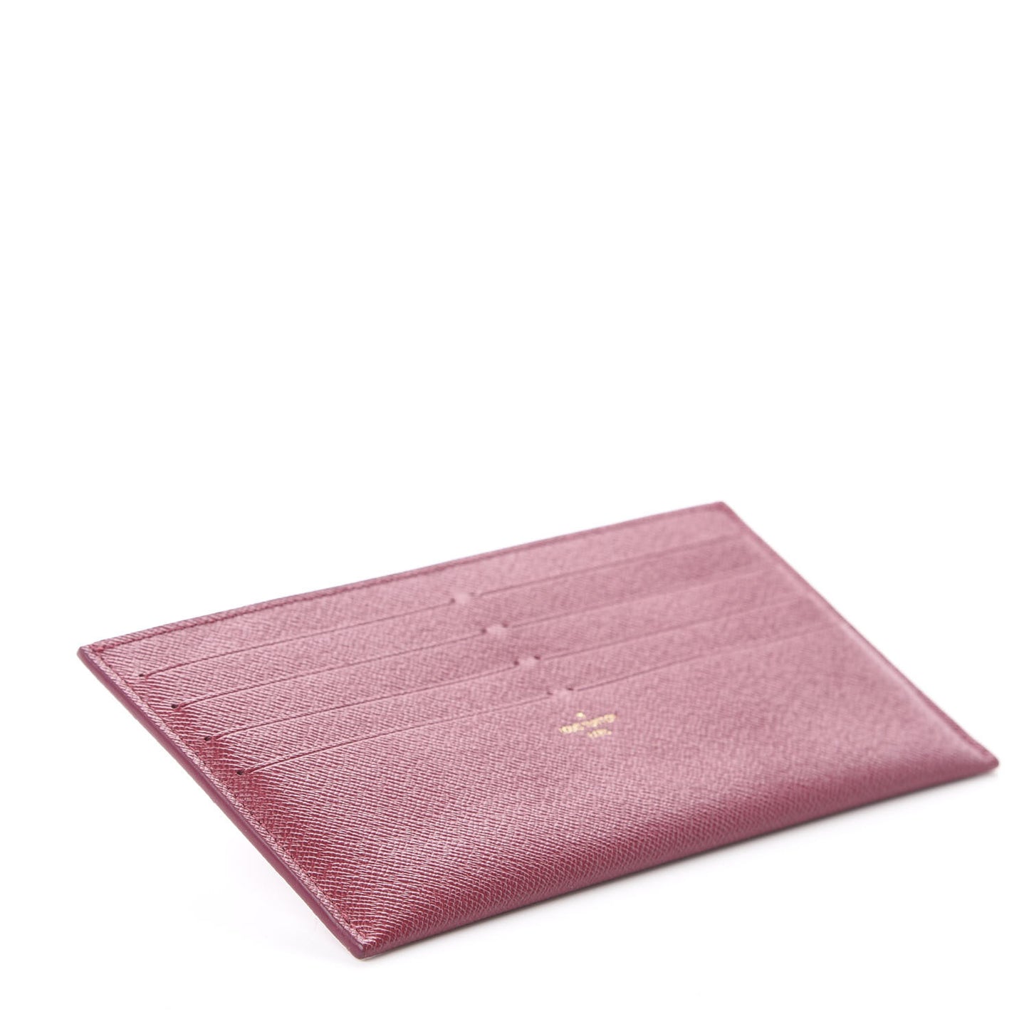 Calfskin Felicie Card Holder Insert Fuchsia