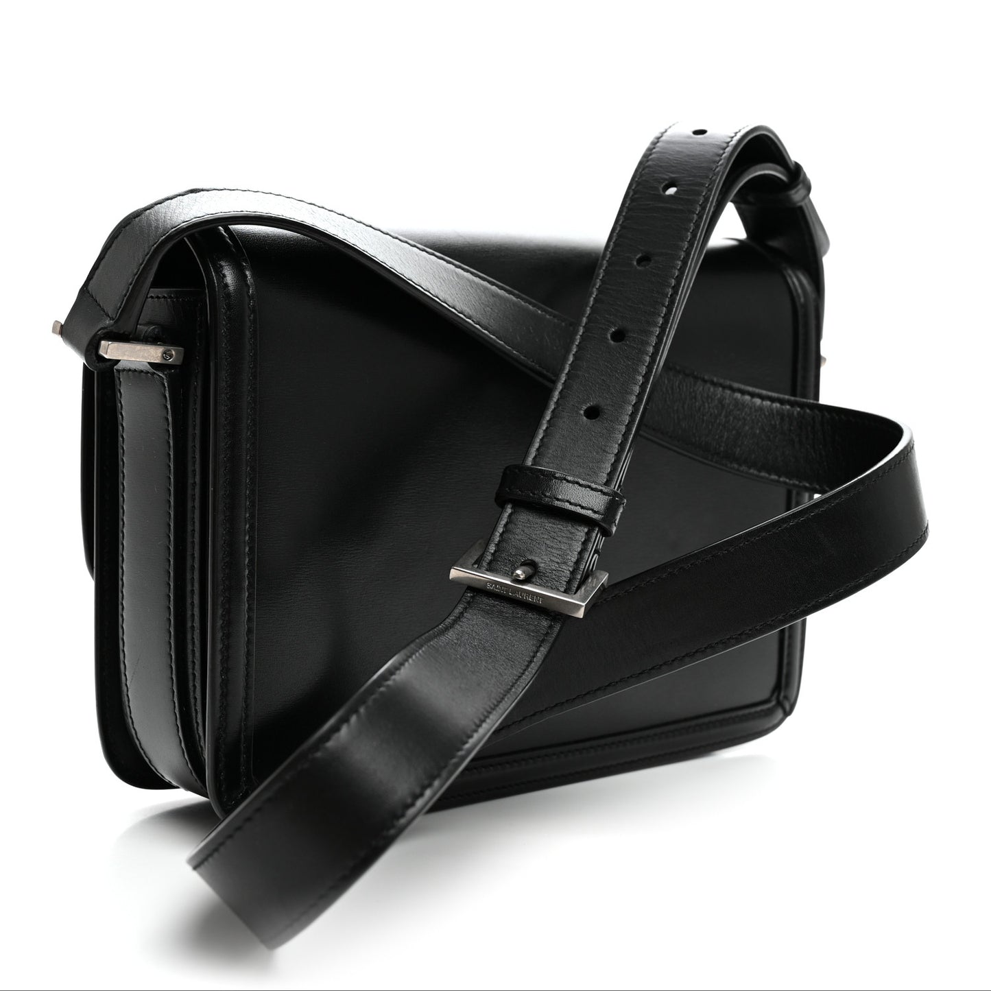 Box Calfskin Monogram Medium Solferino Satchel Black