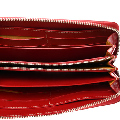 Goyard Goyardine Matignon Zip Around GM Wallet Red 5 of 9