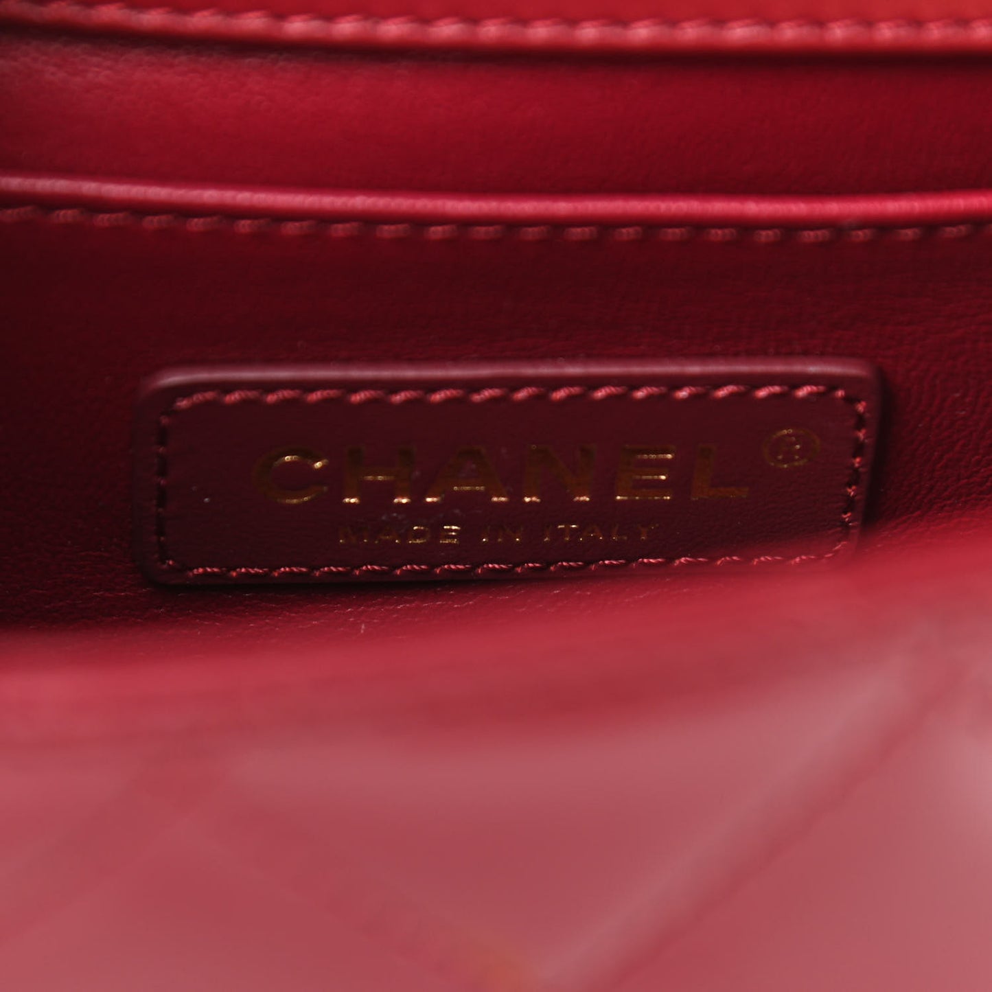 Calfskin Quilted Mini Perfect Fit Flap Burgundy