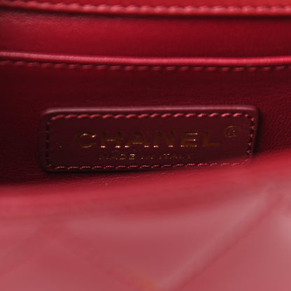 Chanel Calfskin Quilted Mini Perfect Fit Flap Burgundy 6 of 10