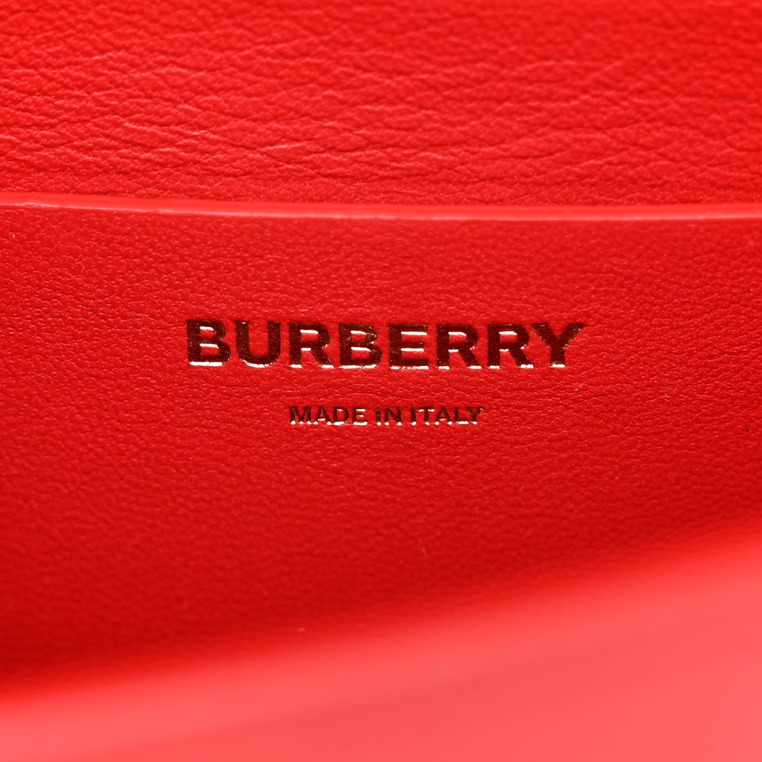 Burberry Smooth Calfskin Small Two Tone Grace Bag Red 6 of 10