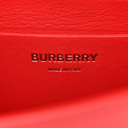 Burberry Smooth Calfskin Small Two Tone Grace Bag Red 6 of 10
